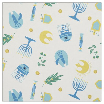 Star Wars Hanukkah Icon Pattern Fabric