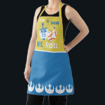 Star Wars Hanukkah R2-D2 & BB-8 Dreidels Apron<br><div class="desc">Check out this adorable Hanukkah graphic of dreidel R2-D2 and BB-8 spinning around with the phrase "This Is How We Roll"!</div>