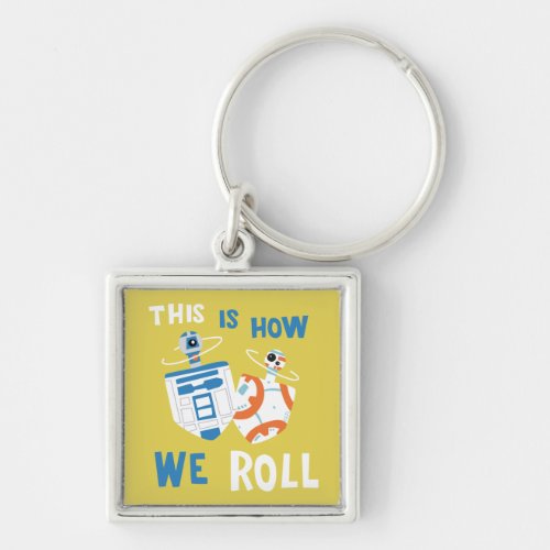 Star Wars Hanukkah R2_D2  BB_8 Dreidels Keychain