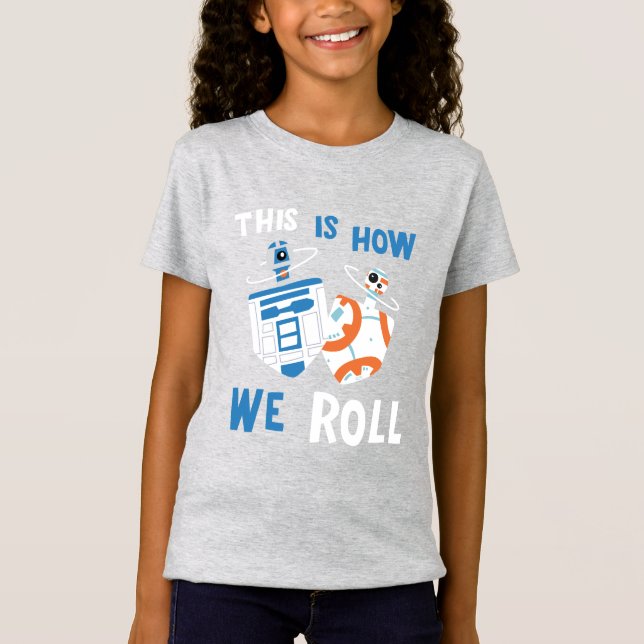 Star Wars Hanukkah R2-D2 & BB-8 Dreidels T-Shirt (Front)