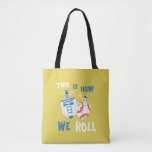 Star Wars Hanukkah R2-D2 & BB-8 Dreidels Tote Bag<br><div class="desc">Check out this adorable Hanukkah graphic of dreidel R2-D2 and BB-8 spinning around with the phrase "This Is How We Roll"!</div>