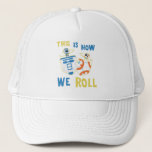 Star Wars Hanukkah R2-D2 & BB-8 Dreidels Trucker Hat<br><div class="desc">Check out this adorable Hanukkah graphic of dreidel R2-D2 and BB-8 spinning around with the phrase "This Is How We Roll"!</div>