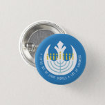 Star Wars Hanukkah Rebel Insignia Menorah Button<br><div class="desc">Check out this Rebel Insignia and menorah with the quote: "A little bit of light dispels a lot of darkness".</div>