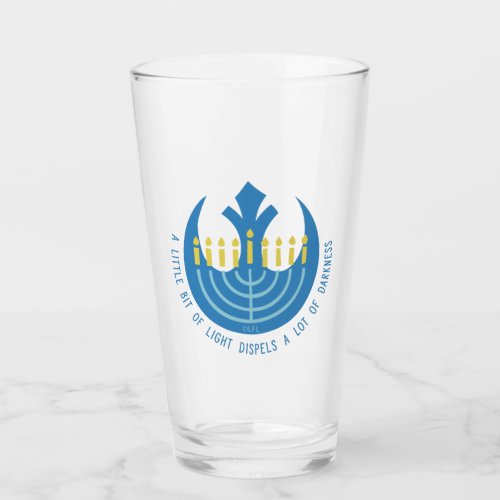 Star Wars Hanukkah Rebel Insignia Menorah Glass