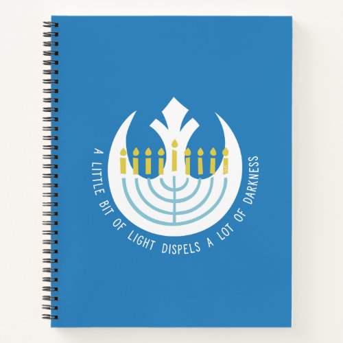 Star Wars Hanukkah Rebel Insignia Menorah Notebook