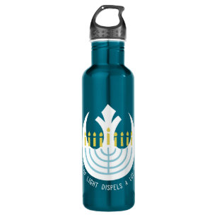 Star Wars Hanukkah Rebel Insignia Menorah Stainless Steel Water Bottle