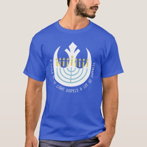 Star Wars Hanukkah Rebel Insignia Menorah T_Shirt