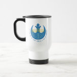 Star Wars Hanukkah Rebel Insignia Menorah Travel Mug<br><div class="desc">Check out this Rebel Insignia and menorah with the quote: "A little bit of light dispels a lot of darkness".</div>