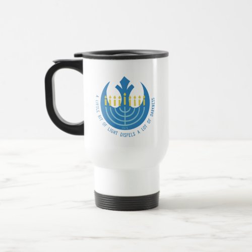Star Wars Hanukkah Rebel Insignia Menorah Travel Mug