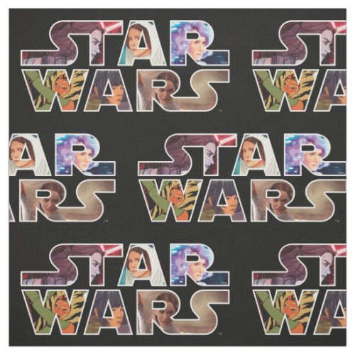 Star Wars Heroine Logo Fabric