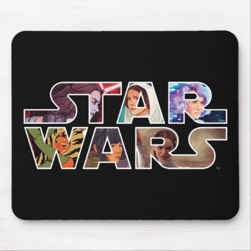 Star Wars Heroine Logo Mouse Pad
