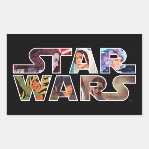 Star Wars Heroine Logo Rectangular Sticker