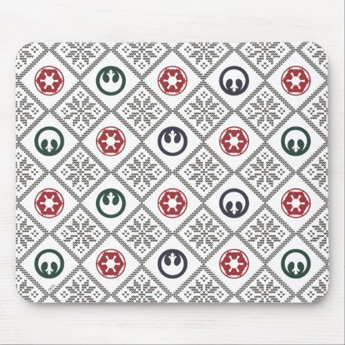 Star Wars Holiday Rebel  Empire Argyle Pattern Mouse Pad