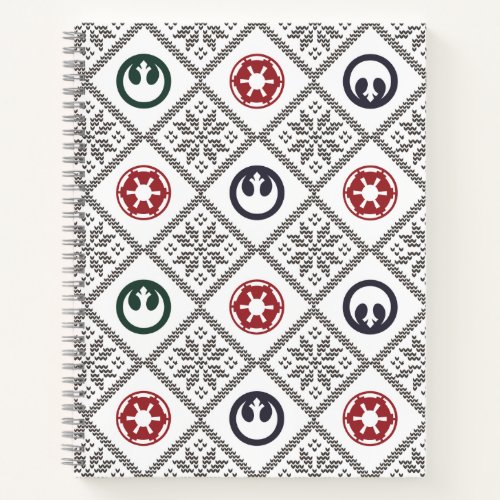 Star Wars Holiday Rebel  Empire Argyle Pattern Notebook