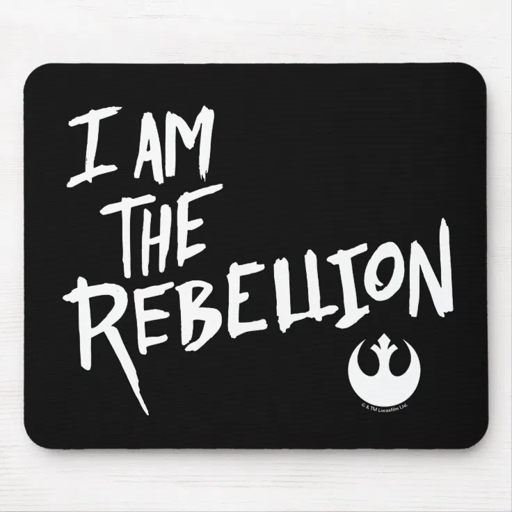 Blacken scan Watchful Star Wars | I Am The Rebellion Mouse Pad | Zazzle