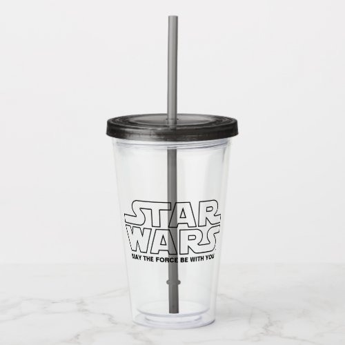 Star Wars Lined Logo Acrylic Tumbler