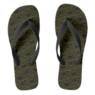 Star Wars Lined Logo Flip Flops