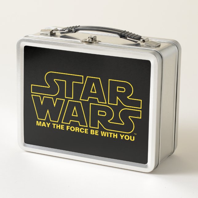 Star Wars Lined Logo Metal Lunch Box (Front)