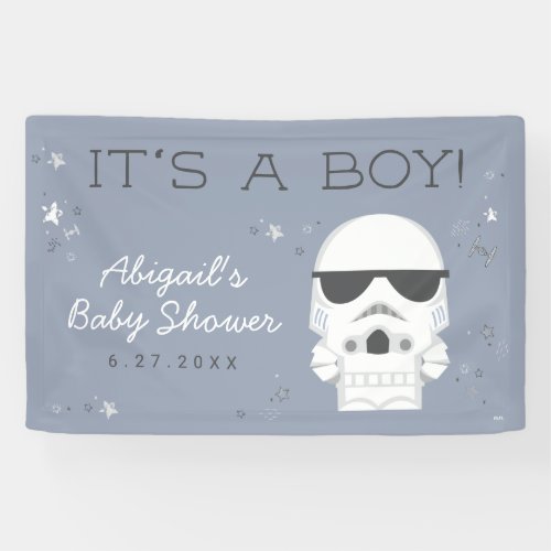 Star Wars  Little Trooper Baby Shower Banner