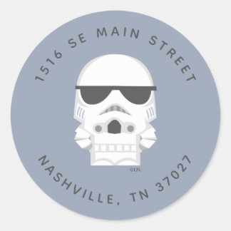 Star Wars | Little Trooper Baby Shower Classic Round Sticker