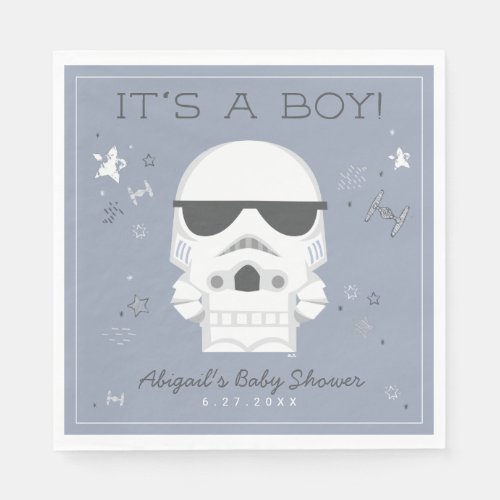 Star Wars  Little Trooper Baby Shower Napkins