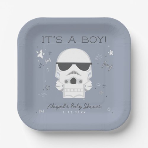 Star Wars  Little Trooper Baby Shower Paper Plates