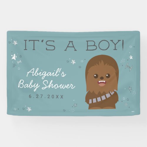 Star Wars  Little Wookieee Baby Shower Banner