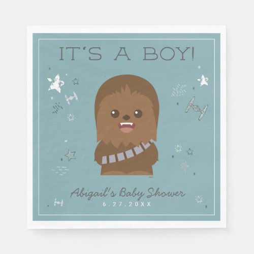 Star Wars  Little Wookieee Baby Shower Napkins