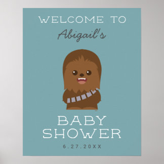 Star Wars | Little Wookieee Baby Shower - Welcome Poster