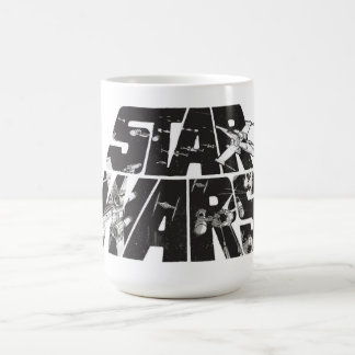 Star Wars Logo | X-Wing & TIE Fighter Battle Coffee Mug