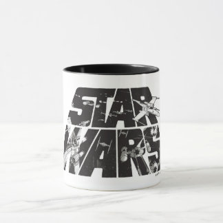 Star Wars Logo | X-Wing & TIE Fighter Battle Mug