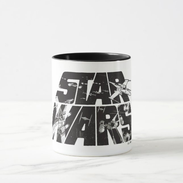 Star Wars Logo | X-Wing & TIE Fighter Battle Mug (Center)