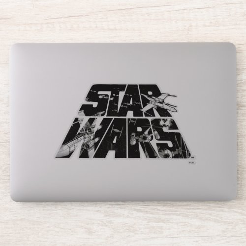 Star Wars Logo  X_Wing  TIE Fighter Battle Sticker
