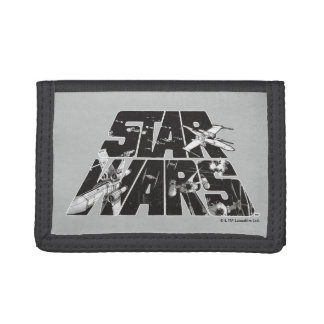 Star Wars Logo | X-Wing & TIE Fighter Battle Trifold Wallet