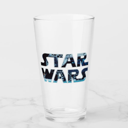 Star Wars Luke Skywalker Retro Video Game Logo Glass