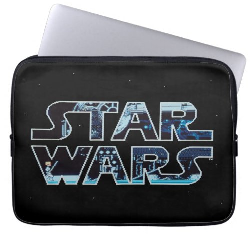 Star Wars Luke Skywalker Retro Video Game Logo Laptop Sleeve