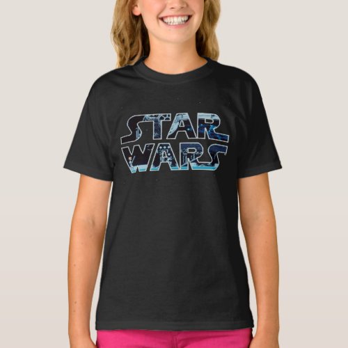 Star Wars Luke Skywalker Retro Video Game Logo T_Shirt