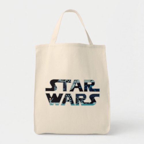 Star Wars Luke Skywalker Retro Video Game Logo Tote Bag