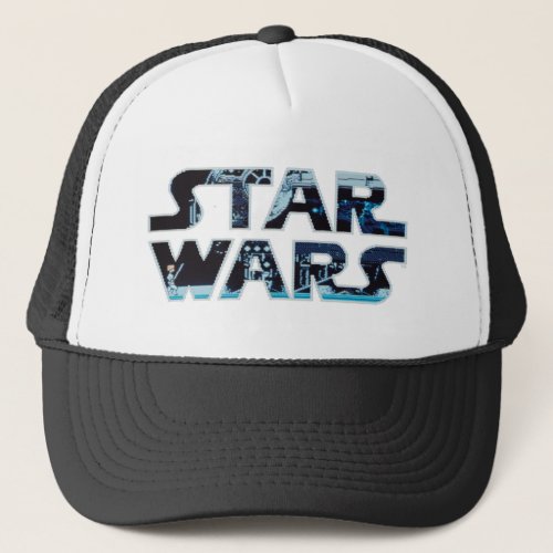 Star Wars Luke Skywalker Retro Video Game Logo Trucker Hat