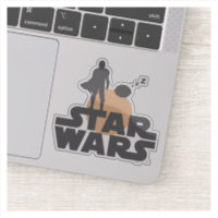 Star Wars Mandalorian Dark Outline Title Zs Sticker