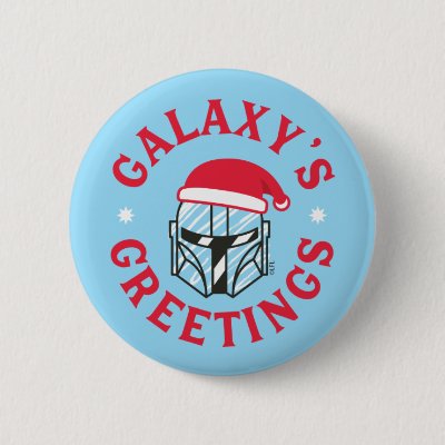 Star Wars Mandalorian Galaxy's Greetings Button