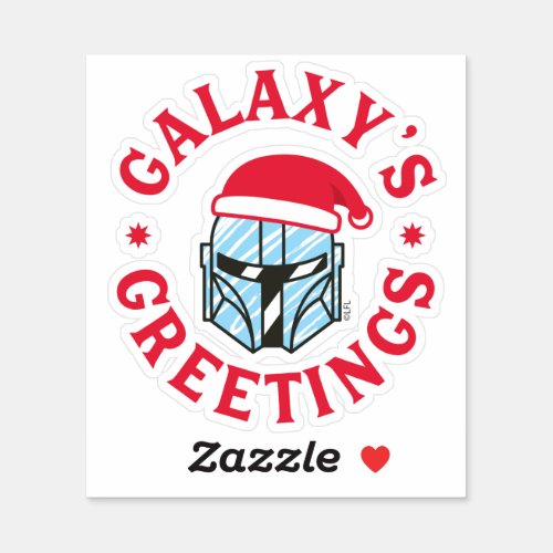 Star Wars Mandalorian Galaxys Greetings Sticker