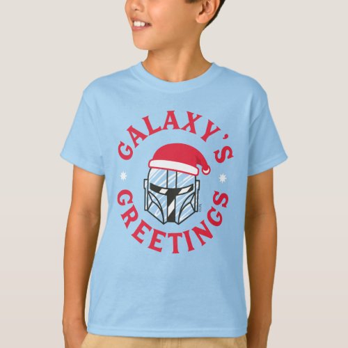 Star Wars Mandalorian Galaxys Greetings T_Shirt