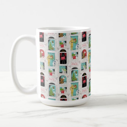 Star Wars Merry Force Be With You Pattern Coffee Mug