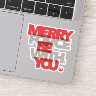 Star Wars "Merry Force Be With You" Sticker