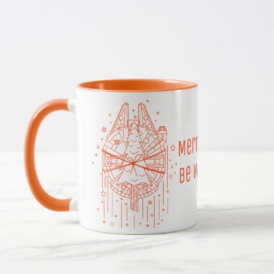 Star Wars Millennium Falcon With Christmas Tree Mug