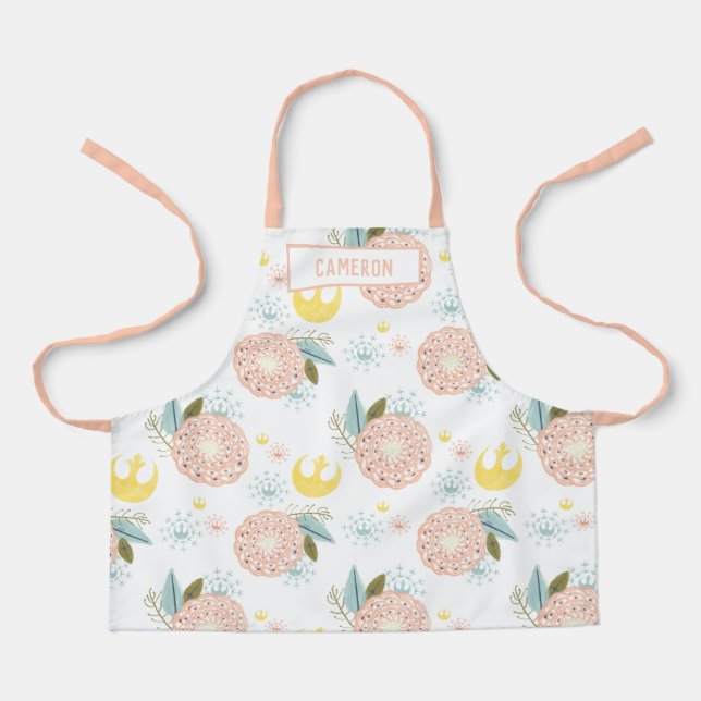 Star Wars Pink Floral Pattern Apron (Front)