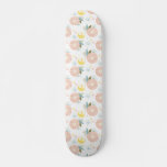 Star Wars Pink Floral Pattern Skateboard