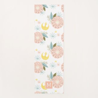 Star Wars Pink Floral Pattern Yoga Mat