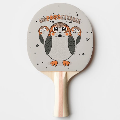 Star Wars Porgs  UNPORGETTABLE Ping Pong Paddle